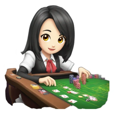 Gambling school yumeko  sticker