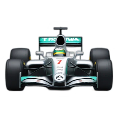 Mercedes formula 1 car sticker