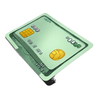 Money credit card  sticker