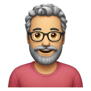 Dos gemelos iguales calvos con barba celebrando un cumpleaños  sticker