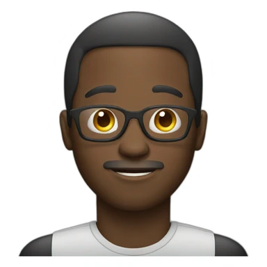 black man with cell phone sticker