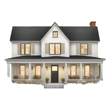 Modern farmhouse mansion  sticker