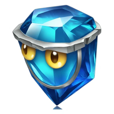 Blue Gem from the game "Bejeweled" sticker