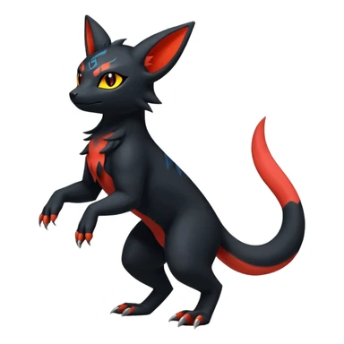 Salandit-Umbreon-Litten-Hybrid (Full body) sticker