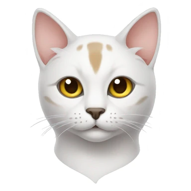 cat with therian symbol on forehead sticker