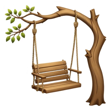 Swing on a tree sticker