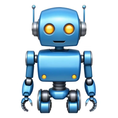 Crée-moi un robot sympathique, pour un chatbot moderne sticker
