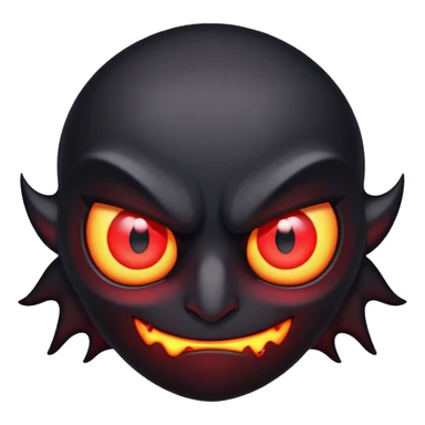 can you create a dark shadow with glowing red eyes  sticker