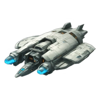 SHMUP spaceship sticker