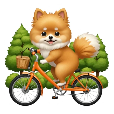 pomeranian brompton bike sticker