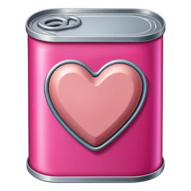 jeff koons style SPAM canned meat HEART  sticker