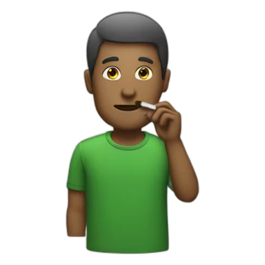 Man smoke weed sticker