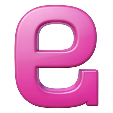 pink letter D emoji sticker