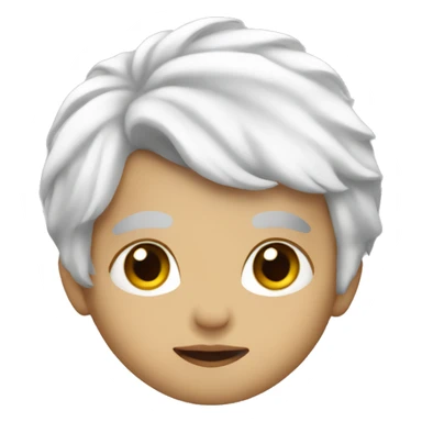 Lil baby with white hair sticker