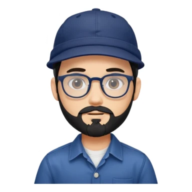 generate a fair pretty bratz boy wearing a dark blue cap and  button up shirt. Handsome with spectacles

bearded and handsome

hair black long sticker