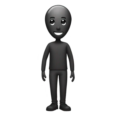 Smiling stickman with a balloon head sticker