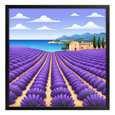 Toulon, lavande, mer, Provence sticker