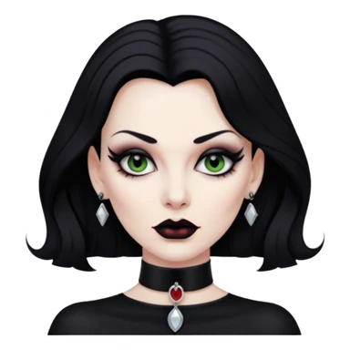 vampira com choker sticker