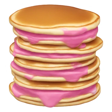 pancakes light pink berry sticker