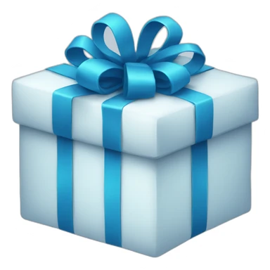 blue gift sticker
