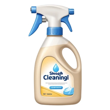 light beige jar of cleaning agent
 sticker