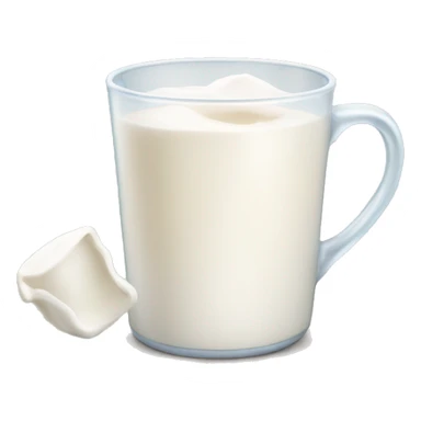 A cup of milk sticker