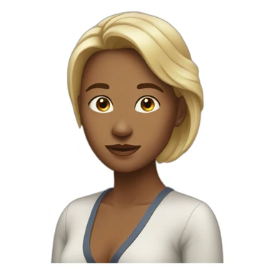 woman testimonial sticker