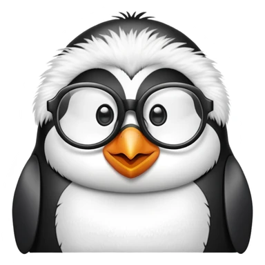 Un pingouin avec des lunnettes sticker