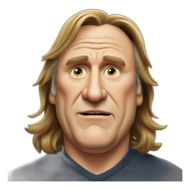 Gérard Depardieu in ogre sticker