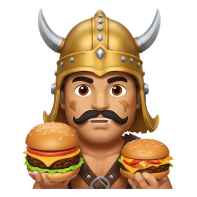 Burger Barbarian sticker