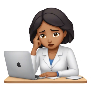 sad women work sticker