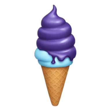blueberry icecream sticker