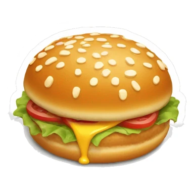1 sesambrötchen mit körnern isometric sticker