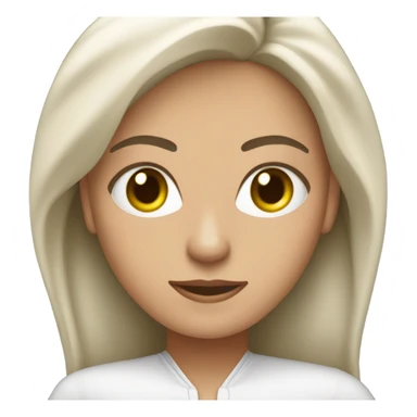 mujer frente a computador color de piel blanca  sticker