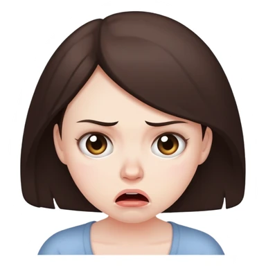 Depressed Brunette with Postpartum rage sticker