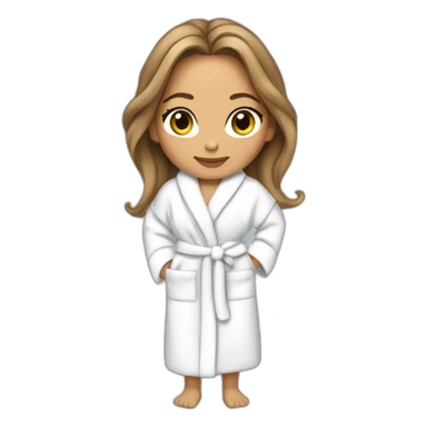 Jennifer lopez in a bathrobe sticker