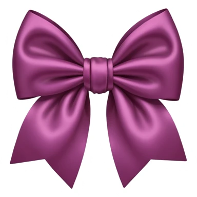Deep mauve red bow sticker
