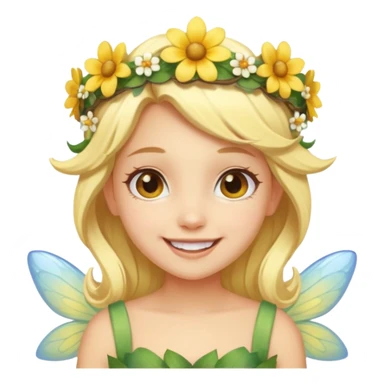 Cute Yellow skin fairy sticker