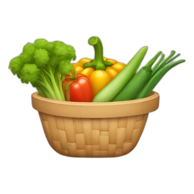 vegetables basket sticker