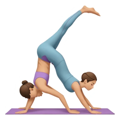 downward dog yoga pose sticker