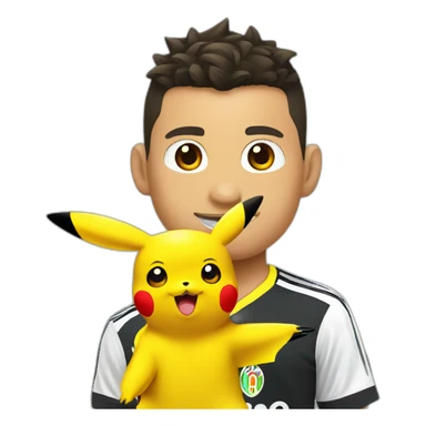 Pikachu sur ronaldo sticker