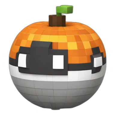 Pixel Build Pokemon House Minecraft Halloween Pokeball sticker