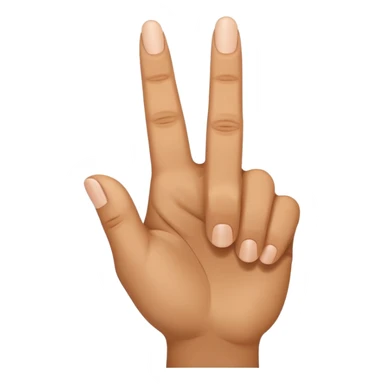 Hand, middle finger facing towards camera at 100 degree angle. 3 fingers and thumb facing up sticker