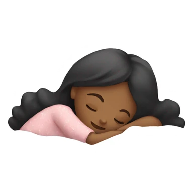 Girl sleep  sticker