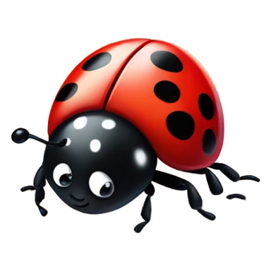 cute lady bug heart sticker