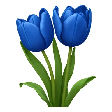 royal blue tulips sticker