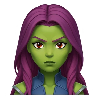 Gamora marvel character face only

 sticker