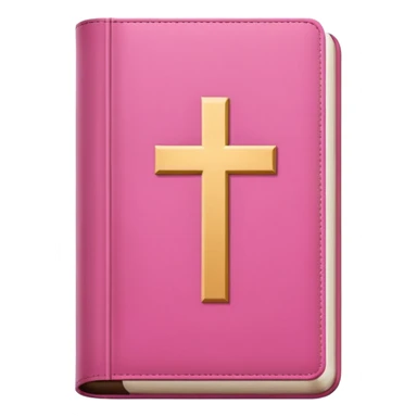 A minimalist pink bible sticker