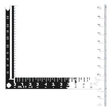 inch ruler with visible measurements sticker
