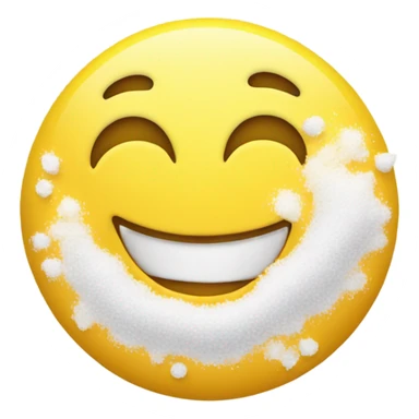 happy emoji holding pile of salt sticker